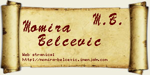 Momira Belčević vizit kartica
